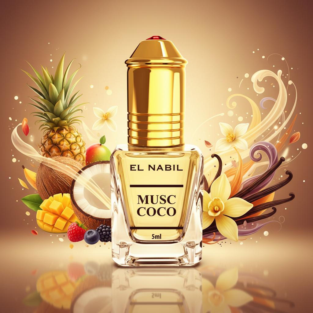 El Nabil - Musc Coco 5ML Extrait de parfum sans alcool